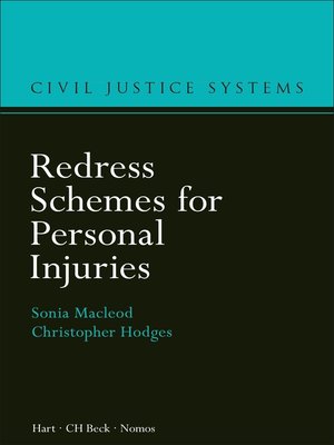 cover image of Redress Schemes for Personal Injuries